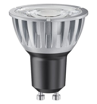 GU10 6,5W LED spot dimbaar - 10 graden, 510lm, zilver, 3000K