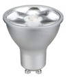 GU10 6W LED lamp - 500lm, 17°, dimbaar, zilver, 2700K