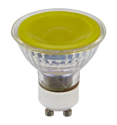 GU10 5W dimbare LED lamp - Geel, 38°, glas, 300lm