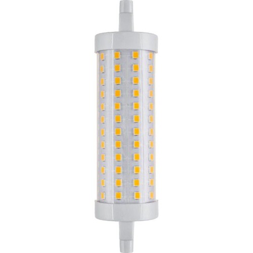 R7S 118mm / 12,5W dimbare LED-lamp - 1520lm, helder glas, 3000K