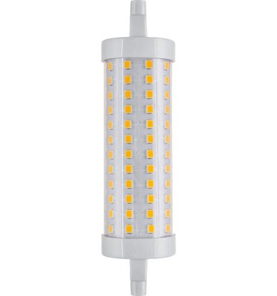 R7S 118mm / 14W dimbare LED lamp - 2000lm, 3000K, helder glas