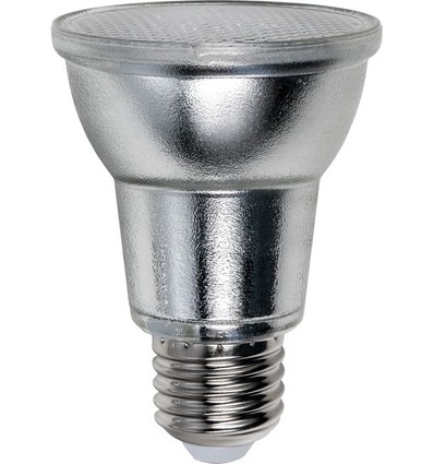E27 5W dimbare PAR20 LED lamp - 380lm, 36°, IP65, glas, warm wit