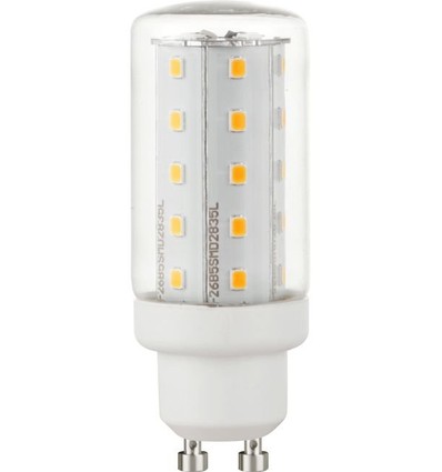 GU10 4W LED buislamp van glas, 8cm - 450lm, 2700K