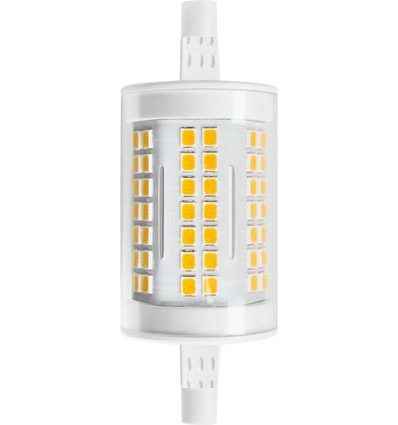 R7S 78mm / 11W LED lamp - 1600lm, 3000K, helder glas, keramiek