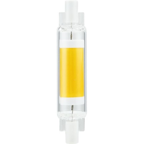 R7S 78mm / 4W dimbare LED lamp - 450lm, COB, 2700K, helder glas