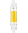 R7S 78mm / 4W dimbare LED lamp - 450lm, COB, 2700K, helder glas