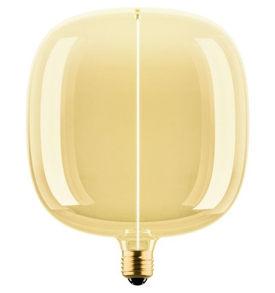 E27 4,8W dimbare LED lamp - Big Flex Magnetic, 1800K, filament, goud glas, 200lm