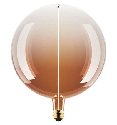 E27 4,8W dimbare LED lamp - G200, Filament Flex Magnetic, 1800K, Tea brown, 200lm
