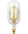 E27 4,9W dimbare LED-lamp - Filament Flex Double Tube, 38,5cm, 470lm, 2200K, Goud glas