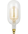 E27 4,9W dimbare LED-lamp - Filament Flex Double Tube, 38,5cm, 470lm, 2200K, Goud glas