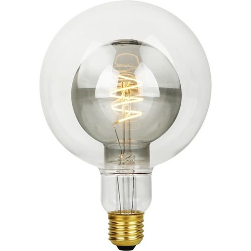 E27 5,5W LED Filament Double Globe G125 - 470lm, 2200K, dimbaar, rookglas