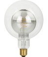 E27 5,5W LED Filament Double Globe G125 - 470lm, 2200K, dimbaar, rookglas