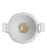 Deep-Deco witte aluminium downlight ring - Voor inbouwspots, rond