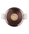 Deep-Deco inbouwspot ring - Rood brons, aluminium, zonder lichtbron