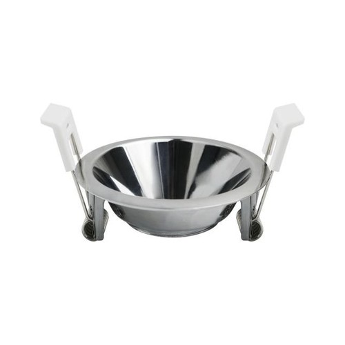 Deep-Deco inbouwspot ring - Chroom, aluminium, zonder lichtbron