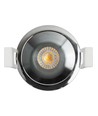 Deep-Deco inbouwspot ring - Chroom, aluminium, zonder lichtbron