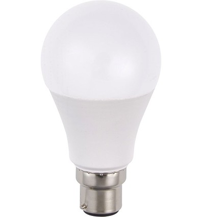 BA22d 10W LED lamp - A60, 810lm, opaal glas, 2700K