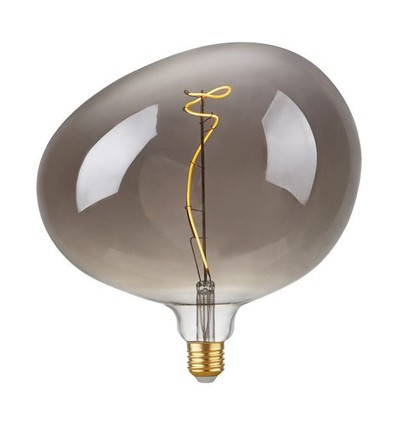 E27 4W dimbare LED filament lamp - G220, Flex Snoopy, Smoke, 2200K, 130lm