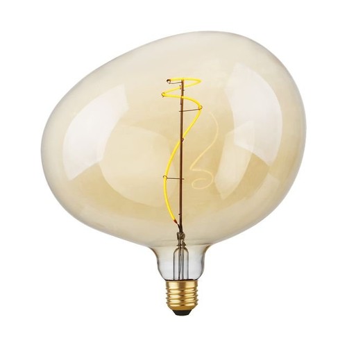 E27 4W Filament Flex Snoopy G220 - 240lm, 2200K, goud glas, dimbaar
