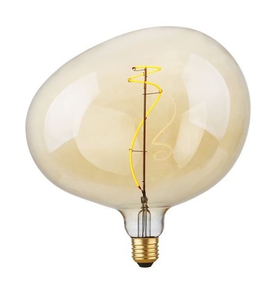 E27 4W Filament Flex Snoopy G220 - 240lm, 2200K, goud glas, dimbaar