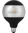 E27 4W dimbare LED lamp - G125, Laser Leaf, zwart/zilver, 120lm, 2500K