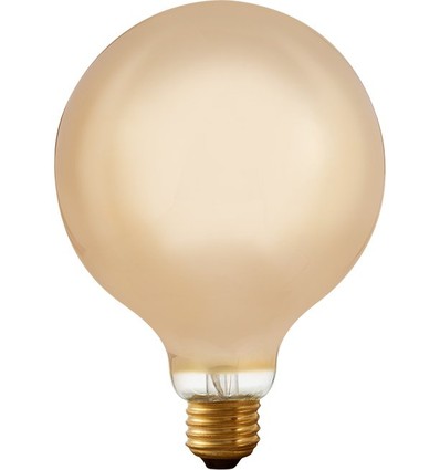 E27 6,5W dimbare LED filament lamp - G125 Globe, 1800K, Champagne glas, 320lm