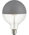E27 6,5W dimbare LED globe - G125, Globe Top Mirror, grijs, 2500K, filament