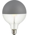 E27 6,5W dimbare LED globe - G125, Globe Top Mirror, grijs, 2500K, filament