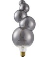 E27 4W XXL Flex Bubble-5 LED lamp - 100lm, 2200K, dimbaar, rookglas, filament