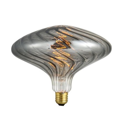 E27 4W XXL Flex Ufo filamentlamp - 100lm, dimbaar, rookglas, 2200K