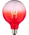 E27 4W dimbare LED lamp - G125, rood, Flex Filament, 140lm