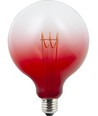 E27 4W dimbare LED lamp - G125, rood, Flex Filament, 140lm