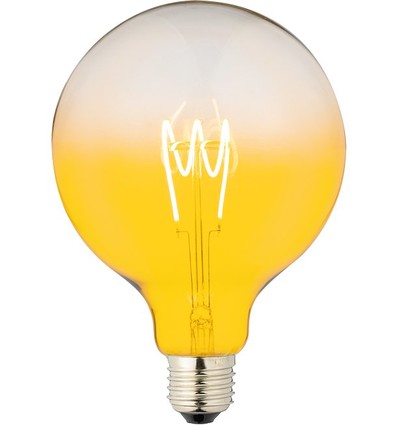 E27 4W dimbare LED lamp - G125, Flex Filament, Goud, 140lm