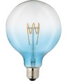 E27 4W dimbare LED lamp - G125, Flex Filament, Blauw, 140lm