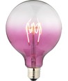 E27 4W dimbare LED filament lamp - G125, Flex Globe, paars glas, 140lm