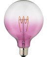 E27 4W dimbare LED filament lamp - G125, Flex Globe, paars glas, 140lm