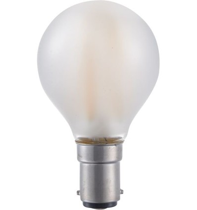BA15d 1,5W dimbare LED kogellamp - G45, filament, mat glas, 2500K