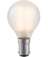BA15d 1,5W dimbare LED kogellamp - G45, filament, mat glas, 2500K