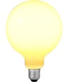 E27 6W dimbare LED-lamp - DimToWarm, G125, opaal glas, 2000-4500K, filament