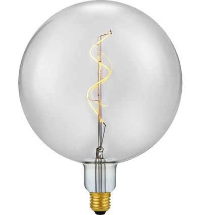 E27 5,5W Slim Flex Filament Globe G200 - 470lm, 2200K, rookglas, dimbaar