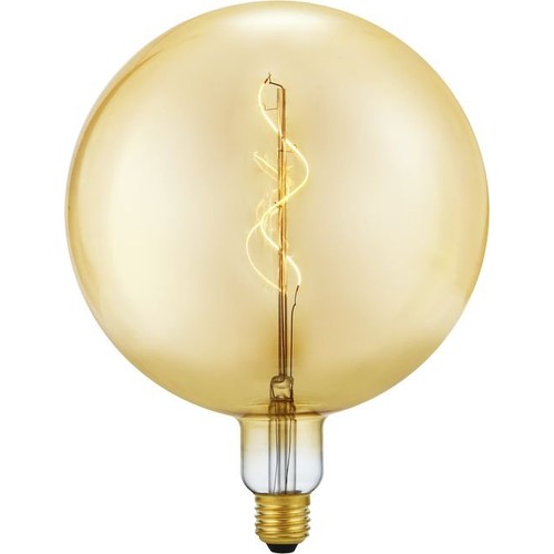 E27 5W Slim Flex Filament G200 Globe - 470lm, 2200K, dimbaar, goud glas