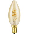E14 2,9W Slim Flex dimbare LED kogellamp - C35, 250lm, 2200K, goud glas, filament