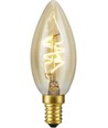 E14 2,9W Slim Flex dimbare LED kogellamp - C35, 250lm, 2200K, goud glas, filament