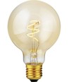 E27 4,2W dimbare LED Slim Flex filamentlamp - G80, 470lm, 2200K, goud glas