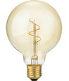 E27 4,2W dimbare Slim Flex Filament - G95, 470lm, 2200K, Goud, Globe