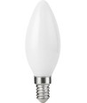 E14 2,5W dimbare LED kogellamp - Filament, C35, 250lm, 2500K, opaal glas