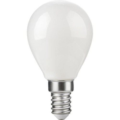 E14 2,5W dimbare LED kogellamp - G45, opaal glas, 2500K, filament