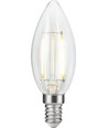 E14 2,5W dimbare LED kogellamp - C35, filament, 2500K, helder glas