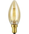 E14 2,9W dimbare LED kogellamp - Filament, 250lm, 2200K, goud glas, C35 kaars
