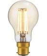 BA22d 4,7W dimbare LED lamp - A60, filament, 2200K, goud glas, 470lm